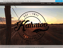Tablet Screenshot of kahmoo.com